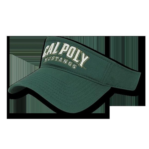 W Republic W Republic Apparel 1012-167-HUN Cal Poly Polo Visor; Hunter 1012-167-HUN